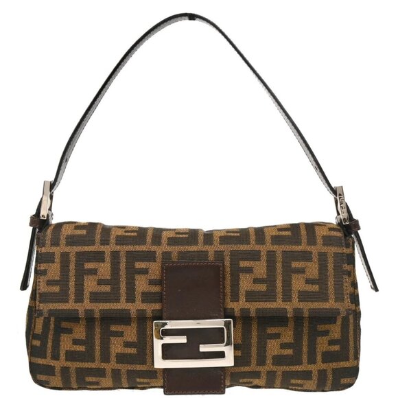 Fendi Handbags - Fendi Brown Zucca Baguette Handbag 2305.264*4.009 125621